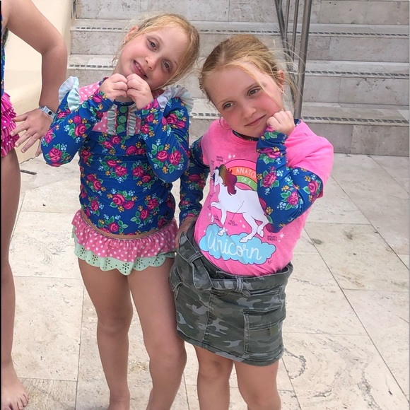 Matilda Jane two piece rashguard swim suits - Picture 5 of 5